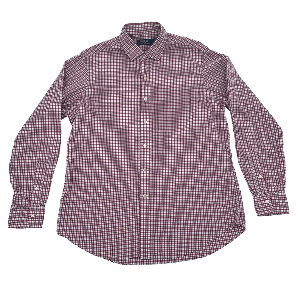 Polo Ralph Lauren Men's Large Long Sleeve collared button down Gingham